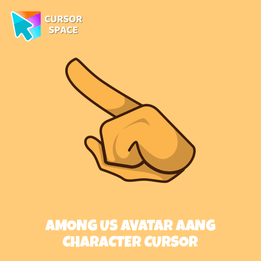 Among Us Avatar Aang Character cursor arrow cursor