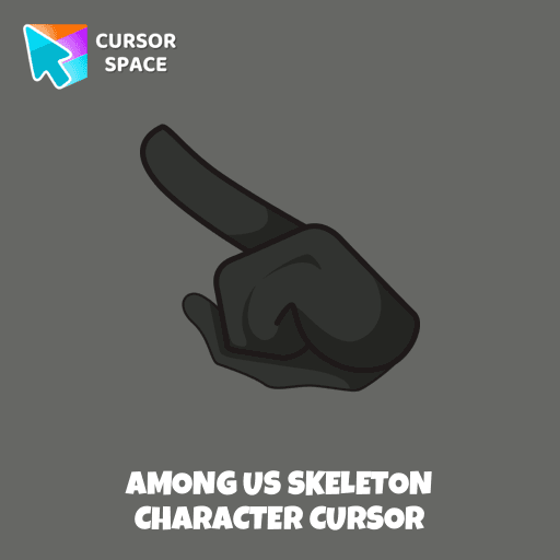 Among Us Skeleton Character cursor